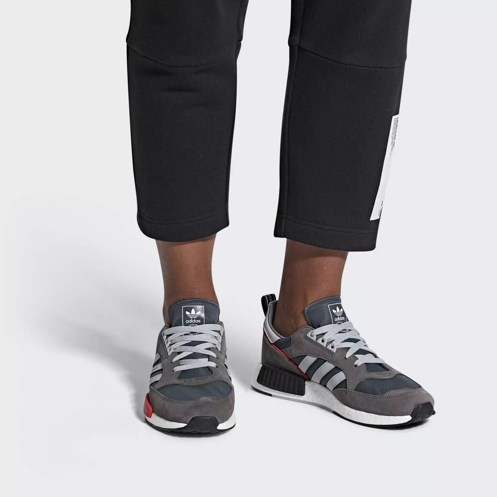 Adidas Boston SuperxR1 Tenis Grises Para Hombre (MX-68284)